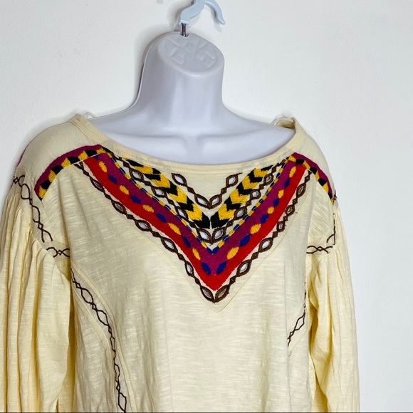 Free People Hand Me Down Embroidered Top - Picture 5 of 7